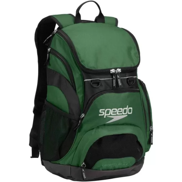 Speedo UnisexAdult Large Teamster Backpack 35LiterHunter GreenBlack