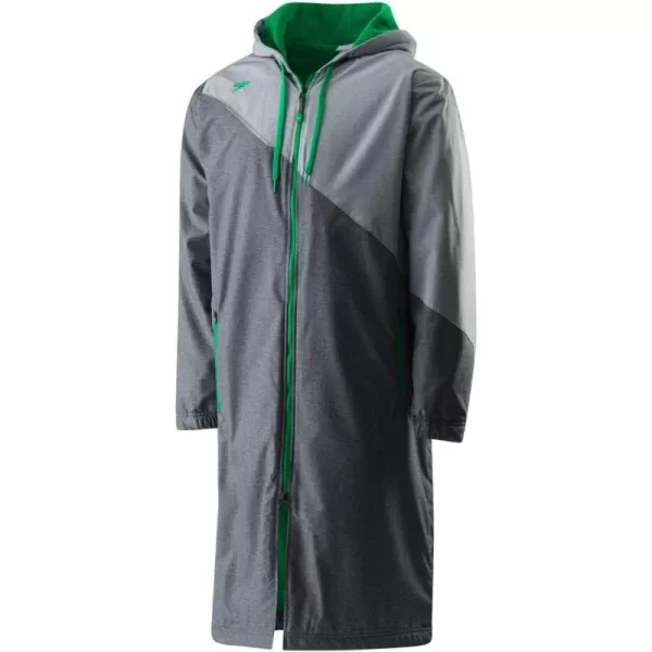 Speedo UnisexAdult Parka Jacket Fleece Lined Team ColorsGreenGrey