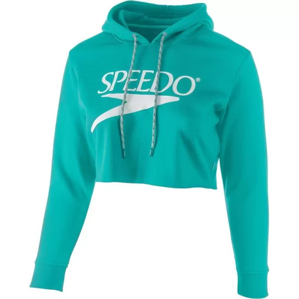 Speedo Womens Sweatshirt Vintage Cropped HoodieCeramic