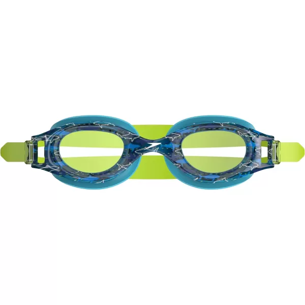 Speedo Kids Swim Goggles Hydrospex Ages 614Bachelor Button SharksClear