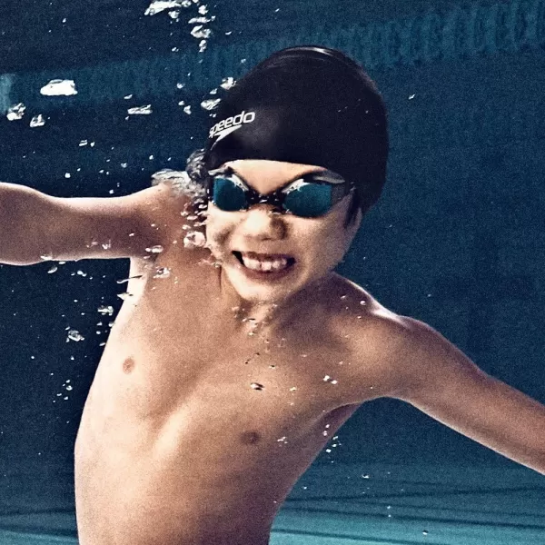Speedo Kids Swim Goggles Junior Hyper Flyer Ages 614Granite