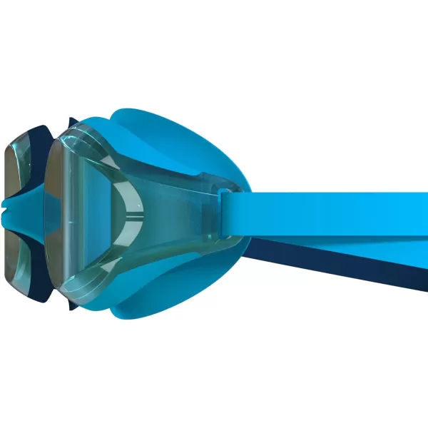 Speedo Kids Swim Goggles Junior Hyper Flyer Ages 614Hypersonic BlueCelesteEmerald Ltd Mirrored