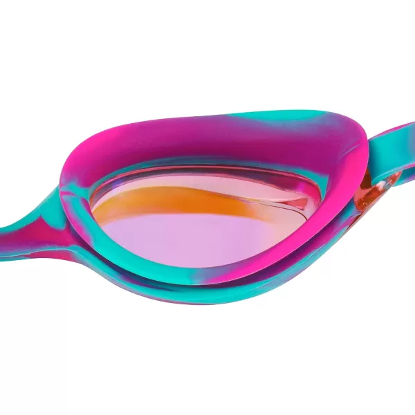 Speedo Kids Swim Goggles Junior Hyper Flyer Ages 614Pink GlowGreen