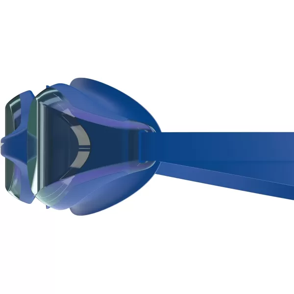 Speedo Kids Swim Goggles Junior Hyper Flyer Ages 614Tlat Aero Blue SteelIrismirror