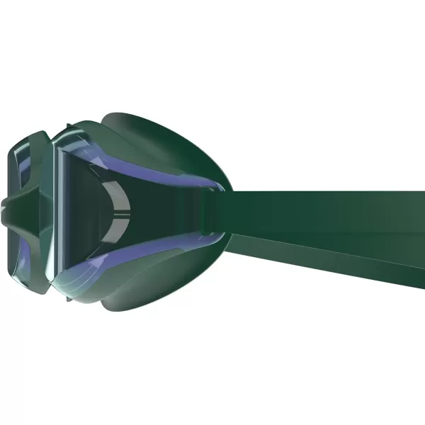 Speedo Kids Swim Goggles Junior Hyper Flyer Ages 614Tlat Dark Green SteelIrismirror