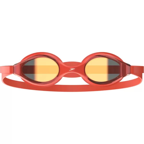 Speedo Kids Swim Goggles Junior Hyper Flyer Ages 614Tlat Orange SteelCrimsonmirror