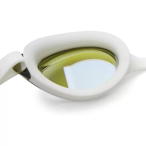 Speedo Kids Swim Goggles Junior Hyper Flyer Ages 614WhiteEmerald Mirrored