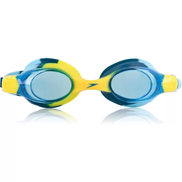 Speedo Kids Swim Goggles Skoogle Ages 38Enamel Bl Yel Tie Dye