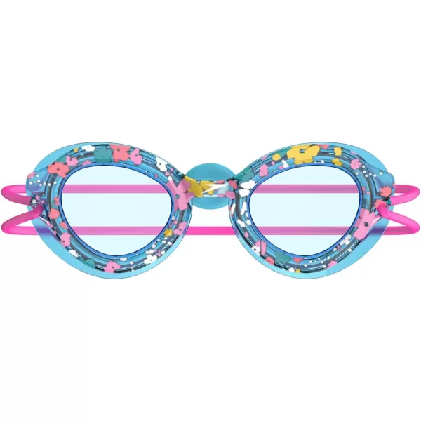 Speedo Kids Swim Goggles Sunny G Ages 38Bachelor Button Multi DitsyCeleste