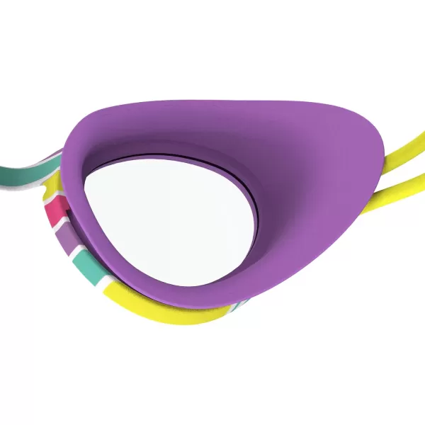 Speedo Kids Swim Goggles Sunny G Ages 38Sweet Purple Rainbow PopClear