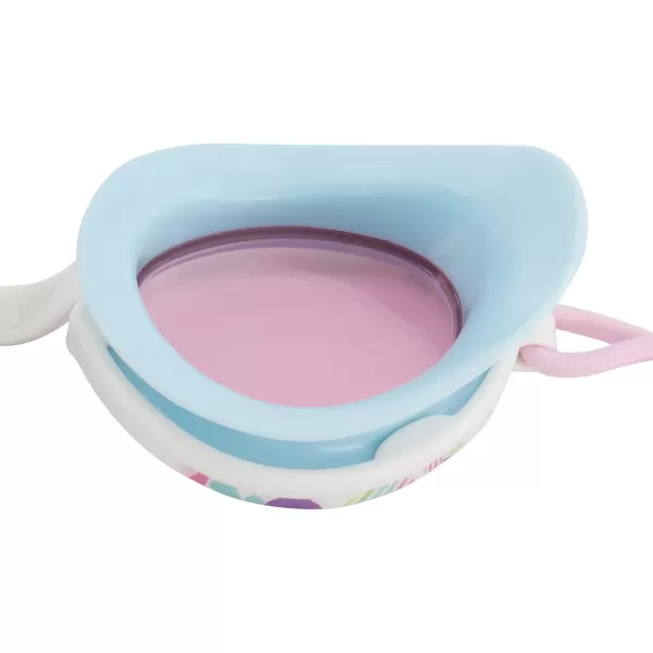 Speedo Kids Swim Goggles Sunny G Ages 38White HeartsVermillion