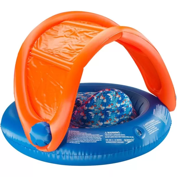 Speedo unisexbaby Swim Flotation Baby Cruiser With Canopy Begin to SwimBlue