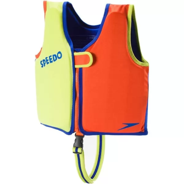 Speedo Kids Begin to Swim Flotation Classic Life Vest UPF 50LimeOrange