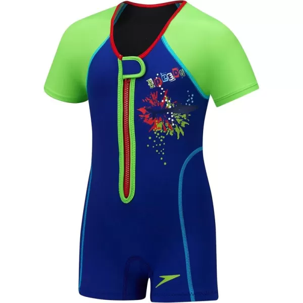 Speedo Kids Begin to Swim UV Thermal Swimsuit UPF 50Sapphire Blue