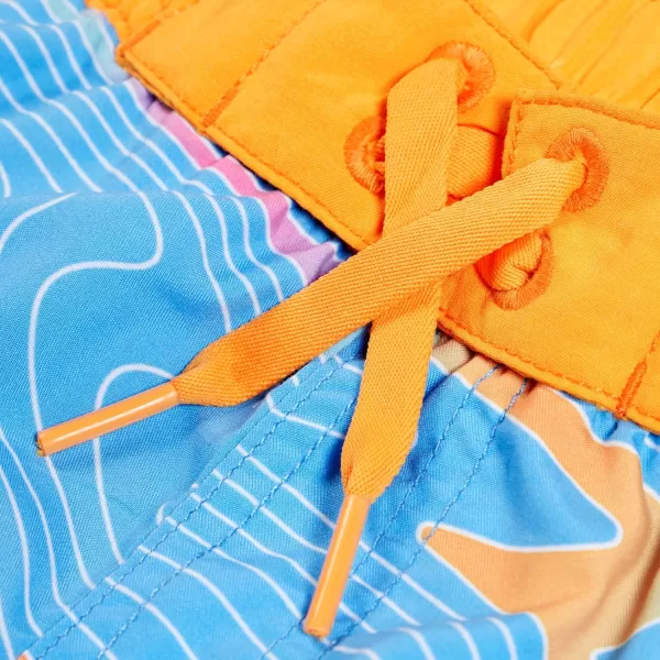 Speedo Boys Swim Trunk Knee Length Boardshort EBoard PrintedMandarin Peel