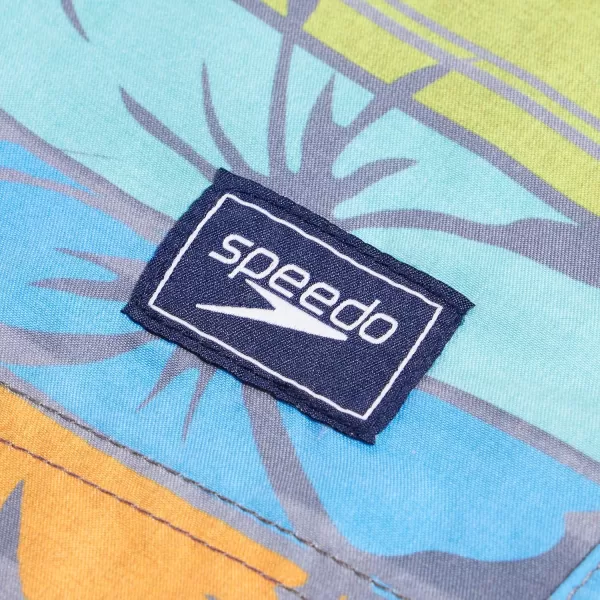 Speedo Boys Swim Trunk Knee Length Boardshort EBoard PrintedTranquil Blue