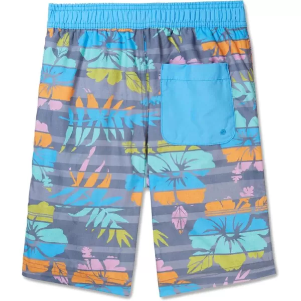 Speedo Boys Swim Trunk Knee Length Boardshort EBoard PrintedTranquil Blue