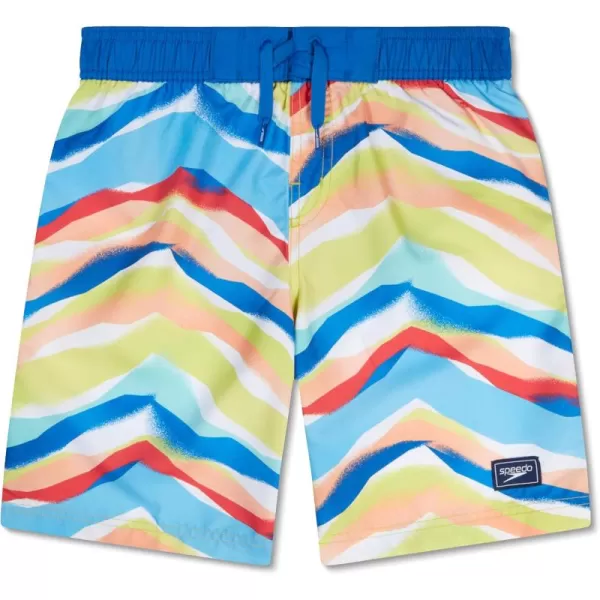 Speedo Boys Swim Trunk Knee Length Boardshort EBoard PrintedTurkish Sea