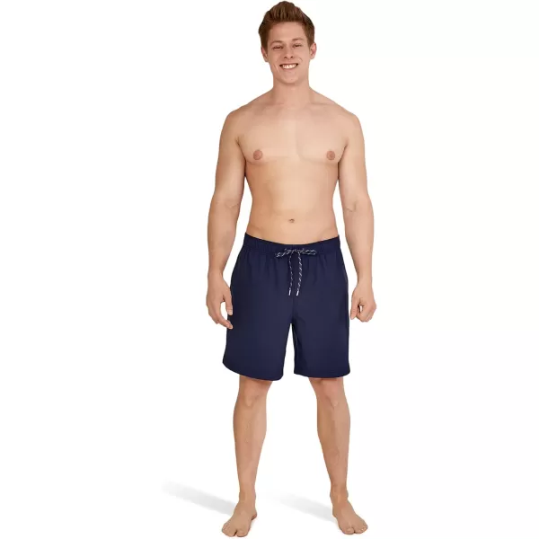 imageSpeedo Mens Swim Trunk Mid Length Redondo Solid2022 Peacoat