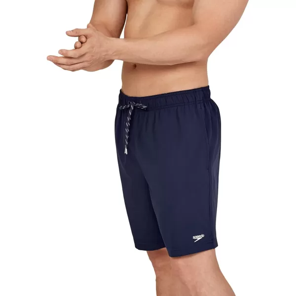 imageSpeedo Mens Swim Trunk Mid Length Redondo Solid2022 Peacoat