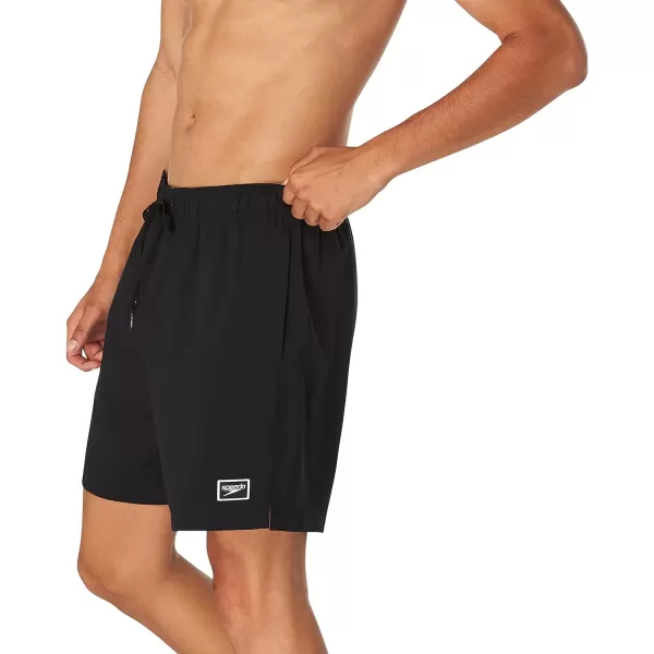 imageSpeedo Mens Swim Trunk Mid Length Redondo Solid2023 Anthracite