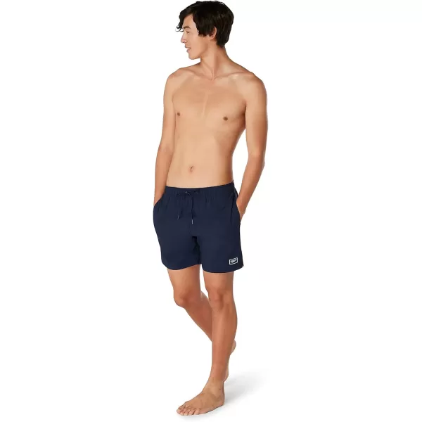 imageSpeedo Mens Swim Trunk Mid Length Redondo Solid2023 Peacoat