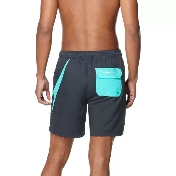 imageSpeedo Mens Swim Trunk Mid Length Redondo SolidBoom Ceramic