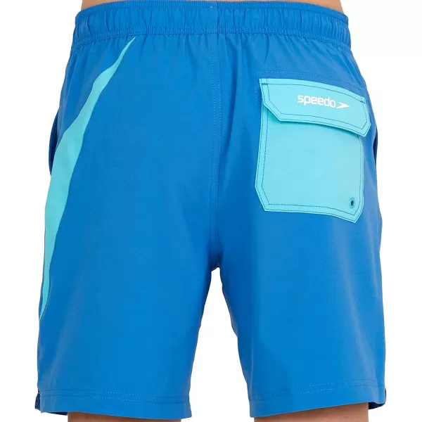 imageSpeedo Mens Swim Trunk Mid Length Redondo SolidBoom Palace Blue