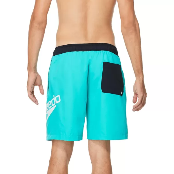 imageSpeedo Mens Swim Trunk Mid Length Redondo SolidCeramicBlack