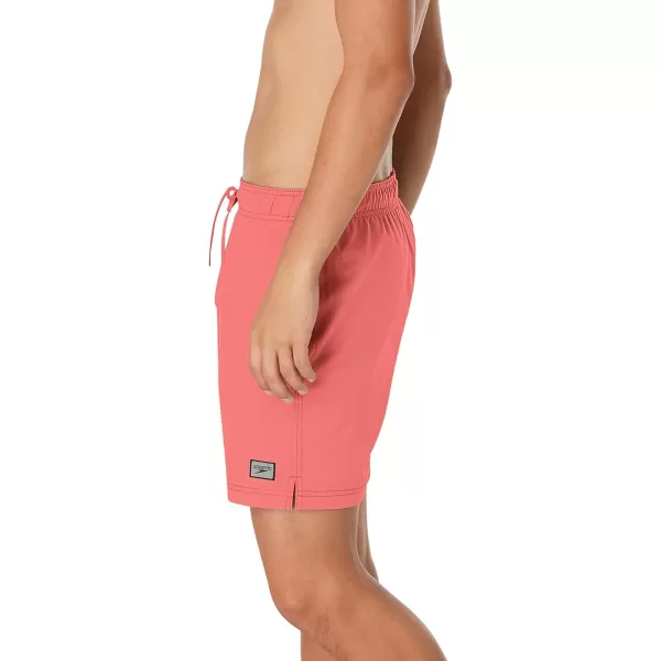 imageSpeedo Mens Swim Trunk Mid Length Redondo SolidCupid Coral