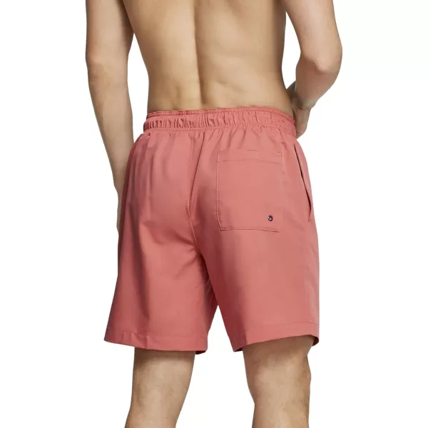 imageSpeedo Mens Swim Trunk Mid Length Redondo SolidFaded Rose