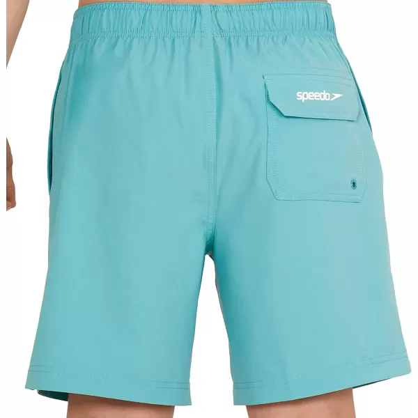 imageSpeedo Mens Swim Trunk Mid Length Redondo SolidPorcelain