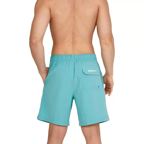 imageSpeedo Mens Swim Trunk Mid Length Redondo SolidPorcelain