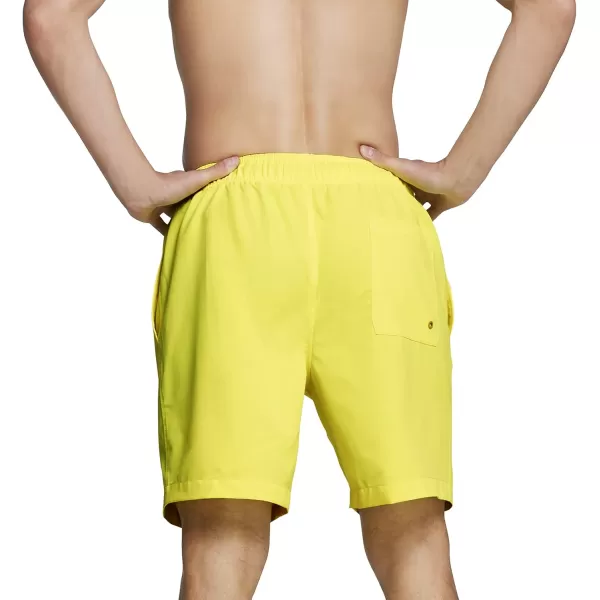 imageSpeedo Mens Swim Trunk Mid Length Redondo SolidSafety Yellow