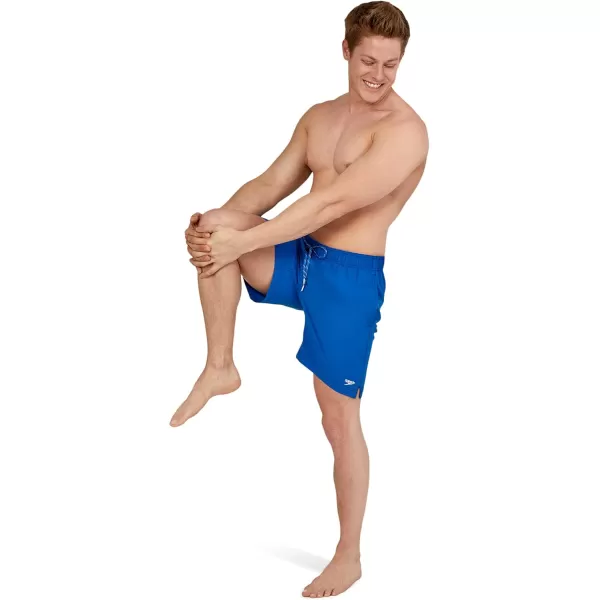 imageSpeedo Mens Swim Trunk Mid Length Redondo SolidSpeedo Blue