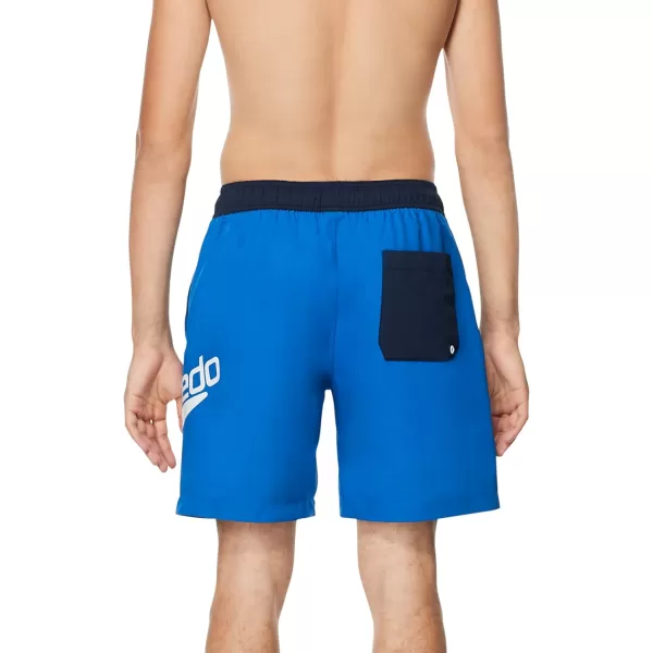 imageSpeedo Mens Swim Trunk Mid Length Redondo SolidTurkish SeaPeacoat