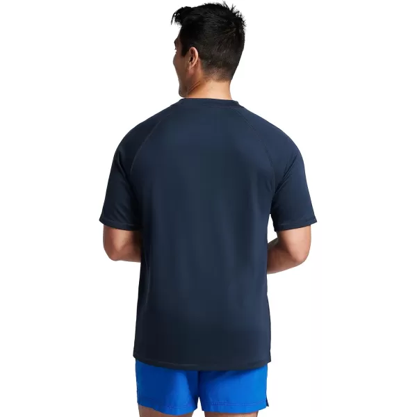 imageSpeedo Mens UV Swim Shirt Short Sleeve Loose Fit Easy TeeNew Navy