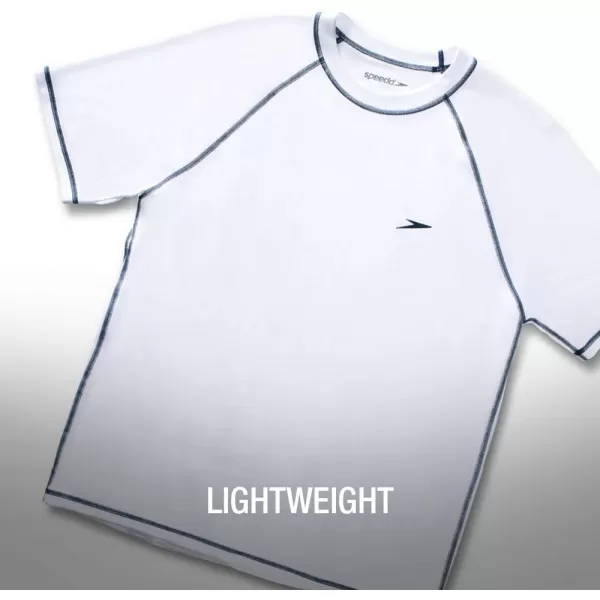 imageSpeedo Mens UV Swim Shirt Short Sleeve Loose Fit Easy TeePeacoat