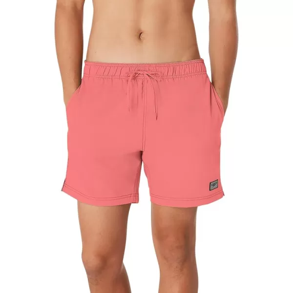 imageSpeedo Mens Swim Trunk Mid Length Redondo SolidCupid Coral