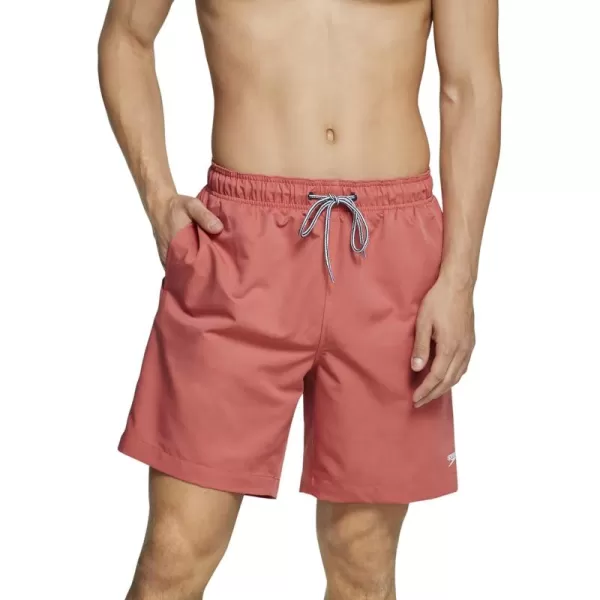 imageSpeedo Mens Swim Trunk Mid Length Redondo SolidFaded Rose