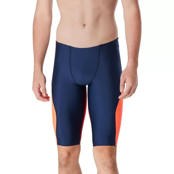 imageSpeedo Mens Swimsuit Jammer Prolt SolidBlock Team NavyRed