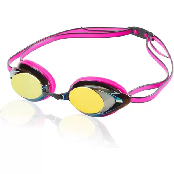 imageSpeedo Womens Swim Goggles Mirrored Vanquisher 20  Manufacturer DiscontinuedMagenta