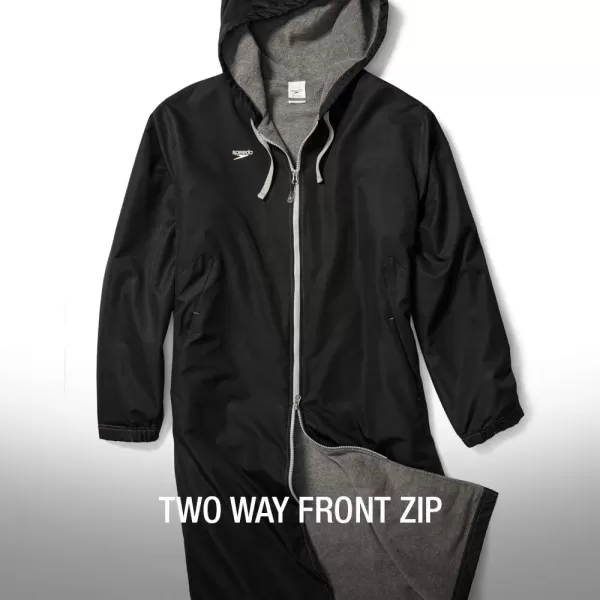 imageSpeedo Unisex Adult Parka Jacket Fleece Lined Team ColorsNavyGrey