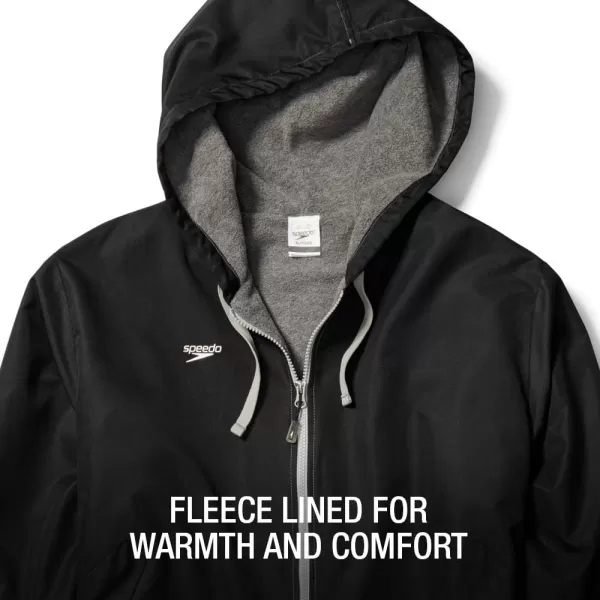 imageSpeedo Unisex Adult Parka Jacket Fleece Lined Team ColorsNavyGrey