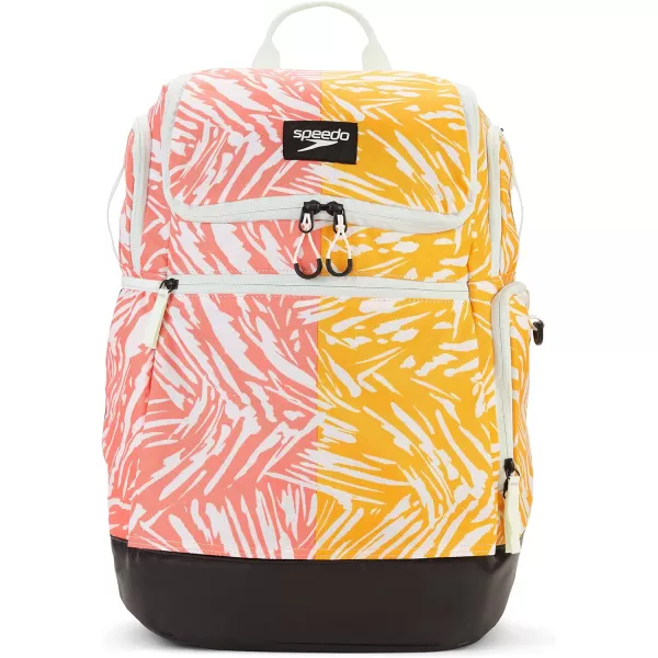 imageSpeedo Unisex Large Teamster 20 Backpack 35Liter  Speedo BlackAbstract Tiger 20