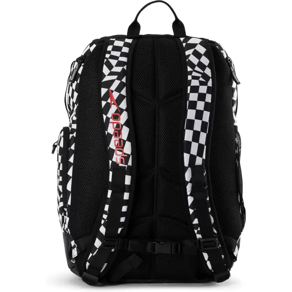 imageSpeedo Unisex Large Teamster 20 Backpack 35Liter  Speedo BlackBlack Wrap Checkers 20