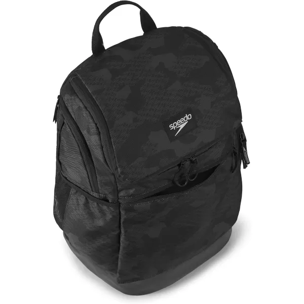 imageSpeedo Unisex Large Teamster 20 Backpack 35Liter  Speedo BlackCamo Boom Black 20