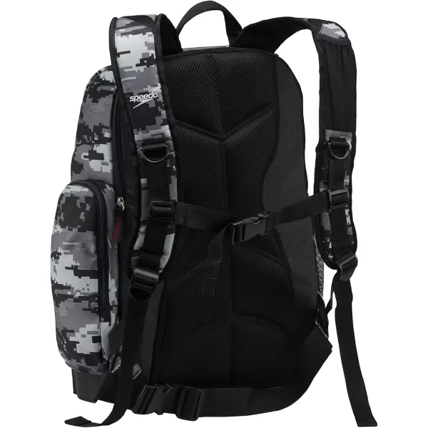 imageSpeedo Unisex Large Teamster 20 Backpack 35Liter  Speedo BlackDigi Camo Grey