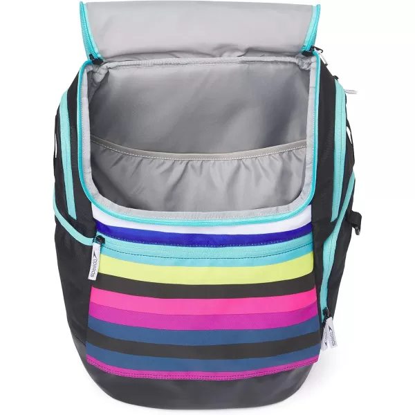 imageSpeedo Unisex Large Teamster 20 Backpack 35Liter  Speedo BlackFluo Arctic Pipeline Depths