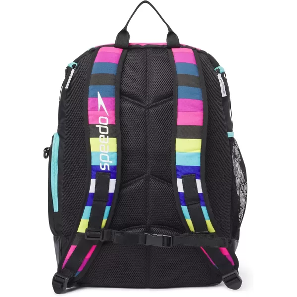 imageSpeedo Unisex Large Teamster 20 Backpack 35Liter  Speedo BlackFluo Arctic Pipeline Depths